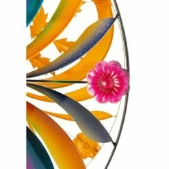 Wind & Weather Colorful Tail Feathers Dual-Rotor Metal Wind Spinner -Cheap Garden Decor Store unnamed file 13971