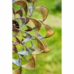 Evergreen 75"H Wind Spinner, Copper and Gold Flower -Cheap Garden Decor Store unnamed file 13976