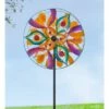 Wind & Weather Colorful Kaleidoscope Dual-Rotor Metal Wind Spinner -Cheap Garden Decor Store unnamed file 14017