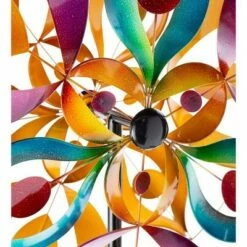 Wind & Weather Colorful Kaleidoscope Dual-Rotor Metal Wind Spinner -Cheap Garden Decor Store unnamed file 14019