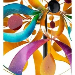 Wind & Weather Colorful Kaleidoscope Dual-Rotor Metal Wind Spinner -Cheap Garden Decor Store unnamed file 14021