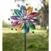 Wind & Weather Colorful Dual-Rotor Flower and Disc Metal Wind Spinner -Cheap Garden Decor Store unnamed file 14026
