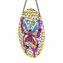 16.93" Metal Hanging Mosaic Butterfly Suncatcher - Exhart -Cheap Garden Decor Store unnamed file 14035