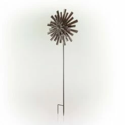 Alpine Corporation Alpine Floral Kinetic Wind Spinner Stake Bronze -Cheap Garden Decor Store unnamed file 14039
