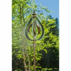 Evergreen 87.5"H Misting Wind Spinner, Copper and Verdigris Tulip -Cheap Garden Decor Store unnamed file 14072