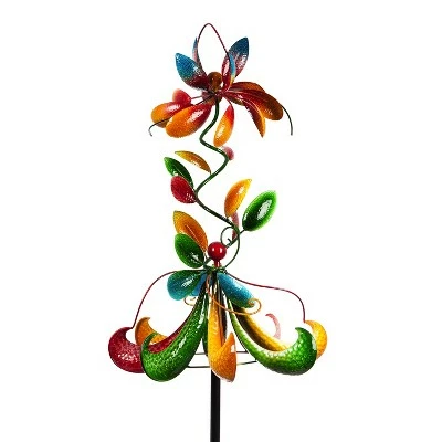 Evergreen 80.75"H Creative Wind Spinner, Primary Colors 8 Evergreen 80.75"H Creative Wind Spinner, Primary Colors - Image 6