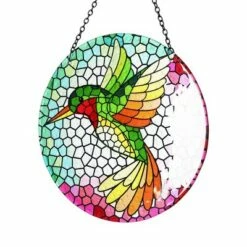 16.93" Metal Hanging Mosaic Hummingbird Suncatcher - Exhart -Cheap Garden Decor Store unnamed file 14130