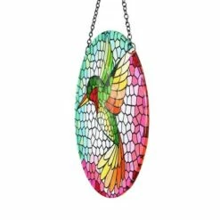 16.93" Metal Hanging Mosaic Hummingbird Suncatcher - Exhart -Cheap Garden Decor Store unnamed file 14131