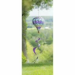 Evergreen Home Clematis Burlap Balloon Spinner