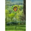 Evergreen 75"H Primary Color Swirl with Curved Edges Wind Spinner