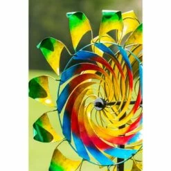 Evergreen 75"H Primary Color Swirl with Curved Edges Wind Spinner 16 Evergreen 75"H Primary Color Swirl with Curved Edges Wind Spinner -Cheap Garden Decor Store unnamed file 14150