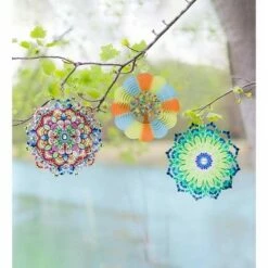 Wind & Weather Lotus Mandala Optical Illusion Hanging Metal Spinner -Cheap Garden Decor Store unnamed file 14157