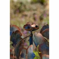 Evergreen 50.7" Wind Spinner, Patina Gingko Leaves