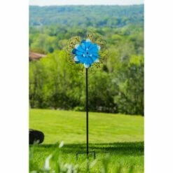 Evergreen 75"H Wind Spinner, Blue Floral with Wire Detailing 12 Evergreen 75"H Wind Spinner, Blue Floral with Wire Detailing -Cheap Garden Decor Store unnamed file 14180