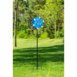 Evergreen 75"H Wind Spinner, Blue Floral with Wire Detailing 14 Evergreen 75"H Wind Spinner, Blue Floral with Wire Detailing -Cheap Garden Decor Store unnamed file 14182