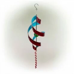Alpine Corporation 34" Metal Swirl Décor Red/blue -Cheap Garden Decor Store unnamed file 14197