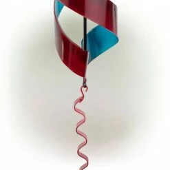 Alpine Corporation 34" Metal Swirl Décor Red/blue -Cheap Garden Decor Store unnamed file 14199