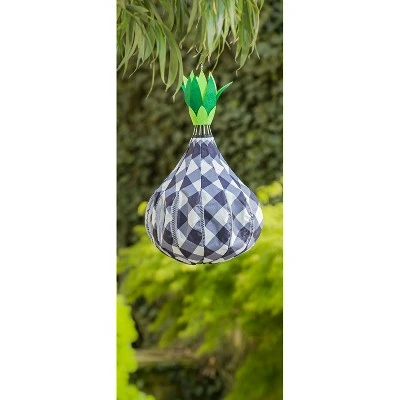 Evergreen Black and White Pineapple Burlap Balloon Spinner 3 Evergreen Black and White Pineapple Burlap Balloon Spinner
