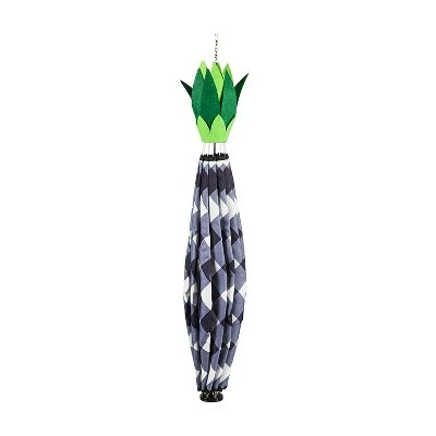 Evergreen Black and White Pineapple Burlap Balloon Spinner 5 Evergreen Black and White Pineapple Burlap Balloon Spinner - Image 3