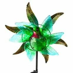 Evergreen 48"H Solar Staked Wind Spinner, Glass Hummingbird -Cheap Garden Decor Store unnamed file 14231