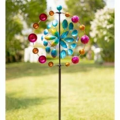Wind & Weather Bi-Directional Metal Rainbow Wind Spinner
