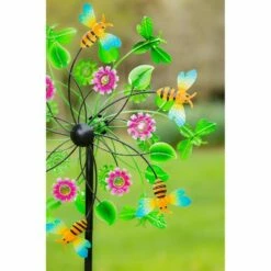 Evergreen 75"H Bee Wind Spinner