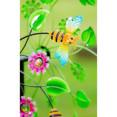 Evergreen 75"H Bee Wind Spinner 4 Evergreen 75"H Bee Wind Spinner - Image 2
