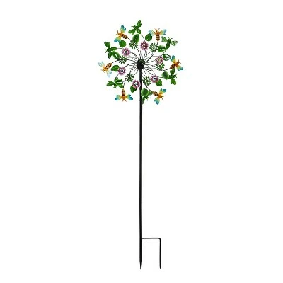 Evergreen 75"H Bee Wind Spinner 8 Evergreen 75"H Bee Wind Spinner - Image 6