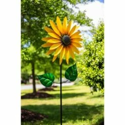 Evergreen 75"H Sunflower Statement Wind Spinner -Cheap Garden Decor Store unnamed file 14275