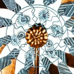 Evergreen 75"H Wind Spinner, Copper and Verdigris Paddles- -Cheap Garden Decor Store unnamed file 14280