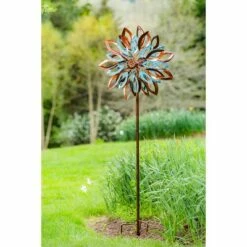 Evergreen 75"H Wind Spinner, Copper and Verdigris Leaves 15 Evergreen 75"H Wind Spinner, Copper and Verdigris Leaves -Cheap Garden Decor Store unnamed file 14299