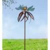 Wind & Weather Patina Leaves and Bronze-Colored Swirls Metal Wind Spinner with Golden Laser-Cut Leaf -Cheap Garden Decor Store unnamed file 14342