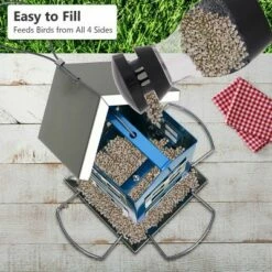 Costway Outdoor Wild Bird Feeder Weatherproof House Design Garden Yard Decoration -Cheap Garden Decor Store unnamed file 14353