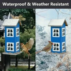Costway Outdoor Wild Bird Feeder Weatherproof House Design Garden Yard Decoration -Cheap Garden Decor Store unnamed file 14355
