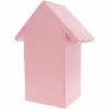 Bright Creations Pink Wood Hive Mason Bee Houses Insect Home for Garden (7.4 x 10.15 x 4.65 Inches)