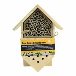Gold Crest Distribution Home & Garden 10.5" Bee Boarding House Two Chambers Ladybugs Gold Crest Distributing - Bird And Insect Houses