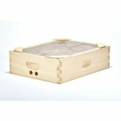 Little Giant Professional and Backyard Beekeeping Bee Hive/Apiary Winterizer Solid Pine Wood Hot Box Insulator with Moisture Board, Brown