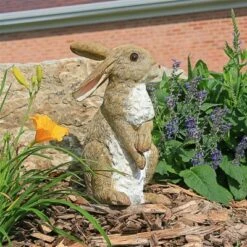 Design Toscano Hopper, The Bunny, Standing Garden Rabbit Statue