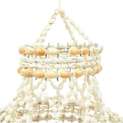 Okuna Outpost Seashell Wind Chime for Beach House Hanging Home Outdoor Garden Decor (7.8 x 7.8 x 27 in) 4 Okuna Outpost Seashell Wind Chime for Beach House Hanging Home Outdoor Garden Decor (7.8 x 7.8 x 27 in) - Image 2