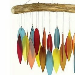 Gold Crest Distribution Home & Garden 11.0" Santa Fe Windchime Glass Music Yard Decor Gold Crest Distributing - Bells And Wind Chimes