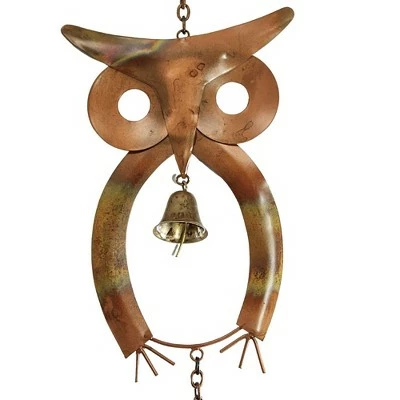 Home & Garden 27.0" Double Owl Windchime Yard Decor Bell Ganz - Bells And Wind Chimes 4 Home & Garden 27.0" Double Owl Windchime Yard Decor Bell Ganz - Bells And Wind Chimes - Image 2