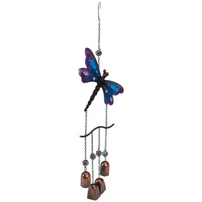 Northlight 24" Purple and Bronze Dragonfly Outdoor Garden Windchime 4 Northlight 24" Purple and Bronze Dragonfly Outdoor Garden Windchime - Image 2