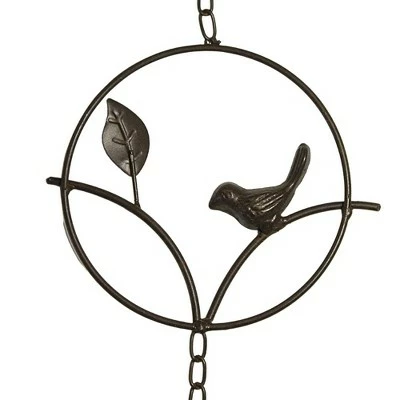 Home & Garden 54.0" Bird On Branch Rain Chain Bell Wind Chime Ganz - Bells And Wind Chimes 4 Home & Garden 54.0" Bird On Branch Rain Chain Bell Wind Chime Ganz - Bells And Wind Chimes - Image 2