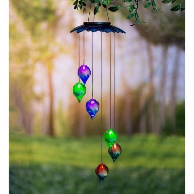 Wind & Weather Solar-Powered Lighted Color-Changing Teardrop Mobile 3 Wind & Weather Solar-Powered Lighted Color-Changing Teardrop Mobile