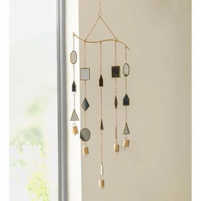 Wind & Weather Geometric Mirrored Sun Catcher and Chime 3 Wind & Weather Geometric Mirrored Sun Catcher and Chime