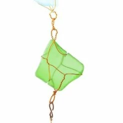 Wind & Weather Metal and Colorful Recycled Glass Double Wind Chime with River Rock Base -Cheap Garden Decor Store unnamed file 1668
