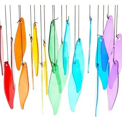 Okuna Outpost Rainbow Wind Chimes for Outdoor or Indoor Decor (11.22 x 18.9 Inches) 6 Okuna Outpost Rainbow Wind Chimes for Outdoor or Indoor Decor (11.22 x 18.9 Inches) - Image 4