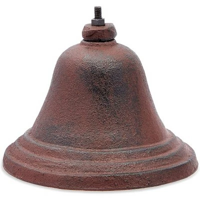 Farmlyn Creek Cast Iron Dinner Bell, Hanging Bell Rustic Home Décor, Brown, 4.6 Inches 4 Farmlyn Creek Cast Iron Dinner Bell, Hanging Bell Rustic Home Décor, Brown, 4.6 Inches - Image 2