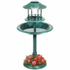 Best Choice Products Solar Outdoor Bird Bath Pedestal Fountain Garden Decoration w/ Fillable Planter Base -Cheap Garden Decor Store unnamed file 1724