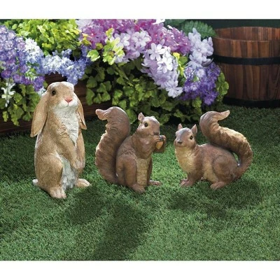 Zingz & Thingz Zingz & Thingz 6.75" Polyresin Nibbling Squirrel Garden Statue Brown 3 Zingz & Thingz Zingz & Thingz 6.75" Polyresin Nibbling Squirrel Garden Statue Brown
